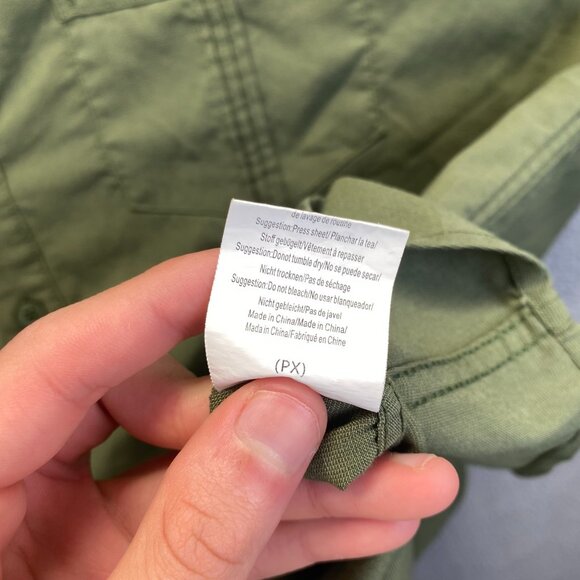 Coofandy  Henley Shirt Long‎ Sleeve size XL,Green,Pockets,Rayon,Preppy,Buttons - Picture 6 of 9